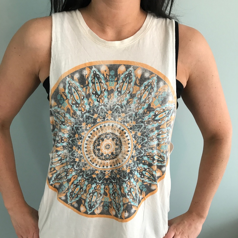 Cut off muscle tee tank